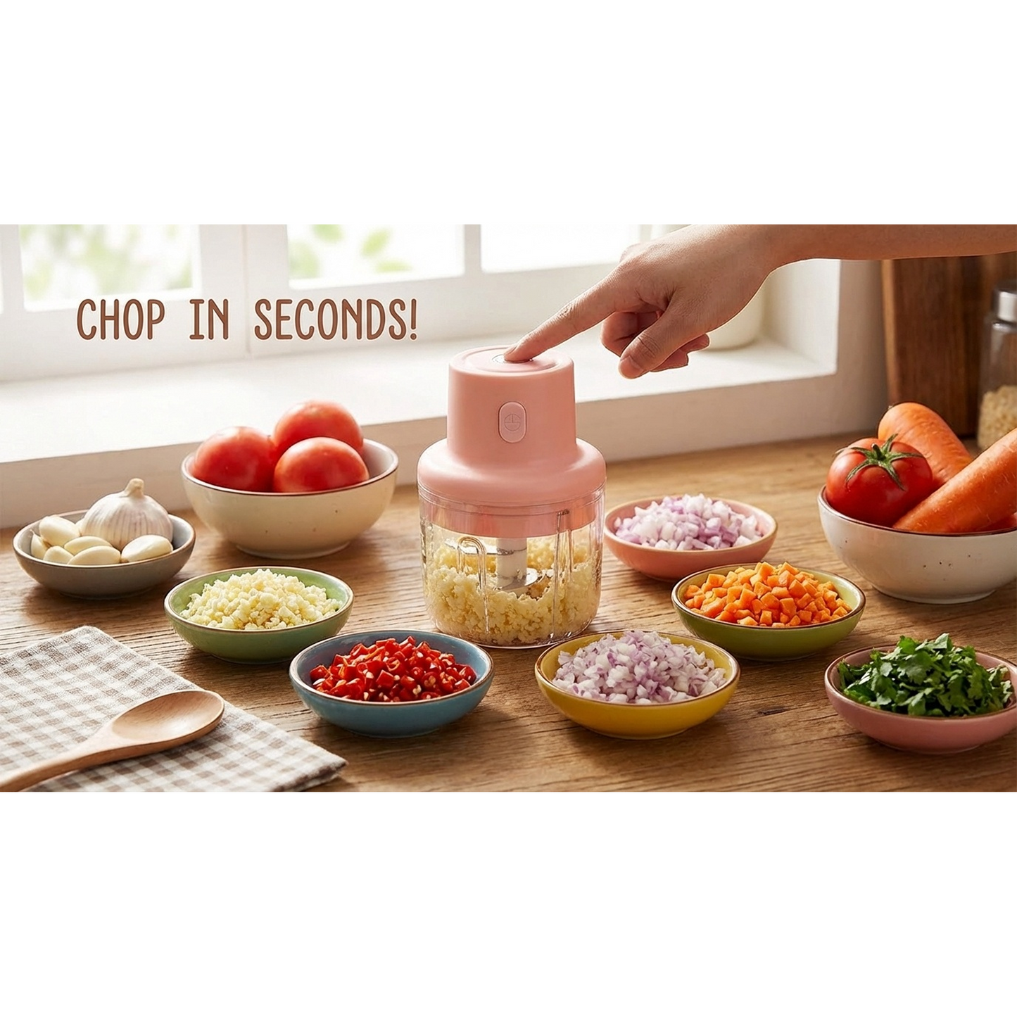 Electric Mini Garlic Chopper