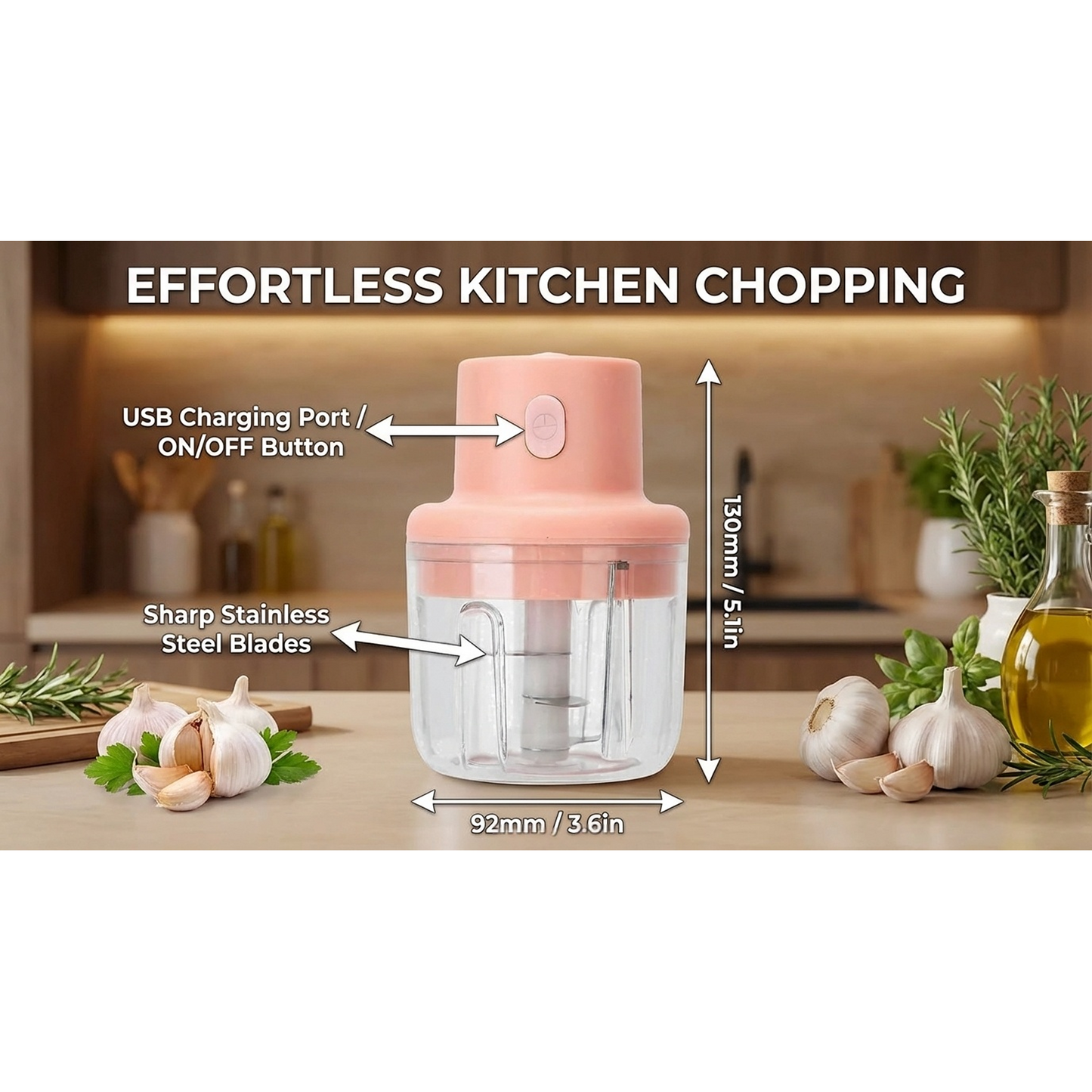 Electric Mini Garlic Chopper