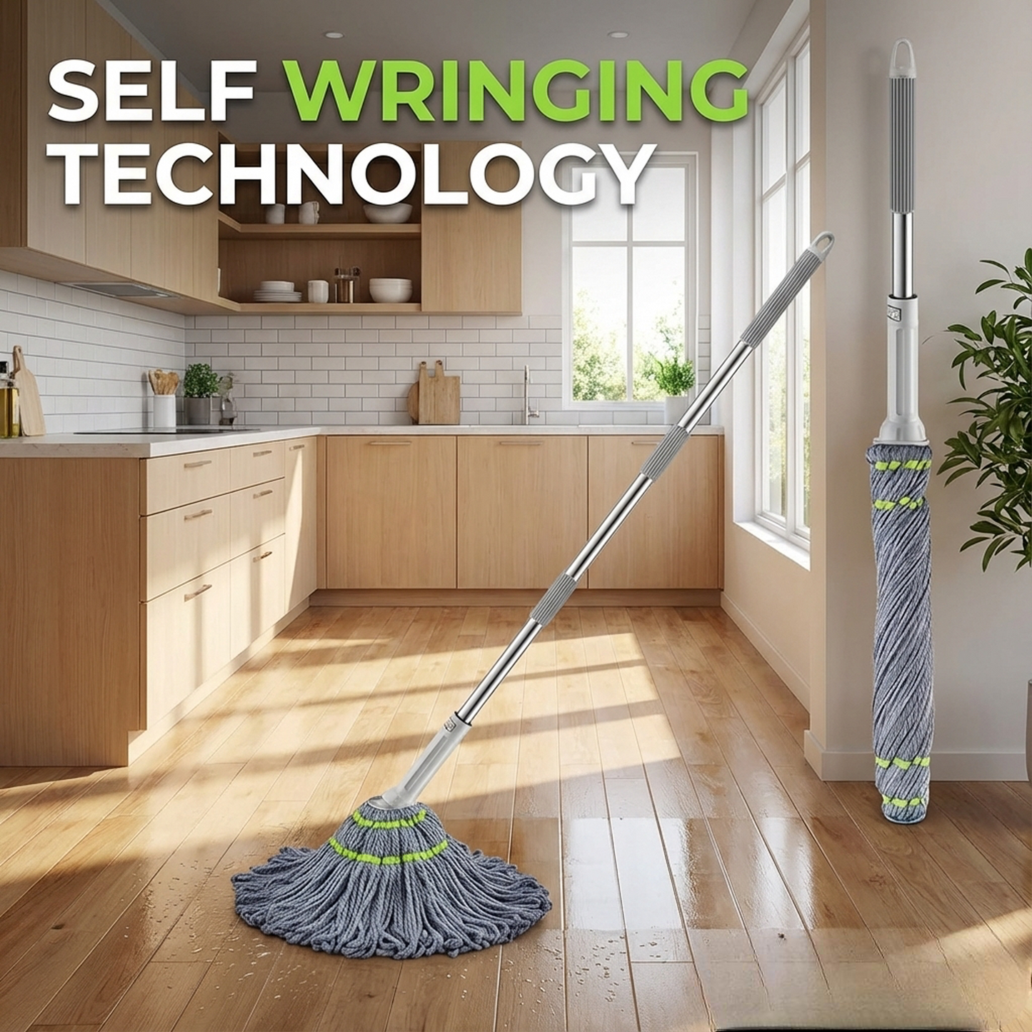 Squeeze Mop for easy floor cleaning