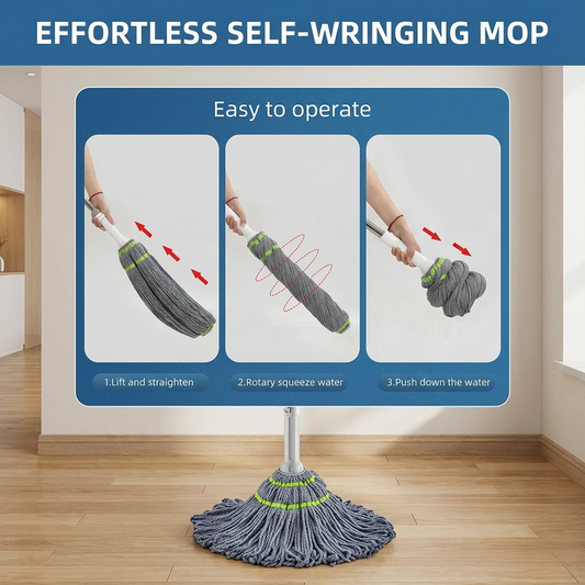 Squeeze Mop for easy floor cleaning